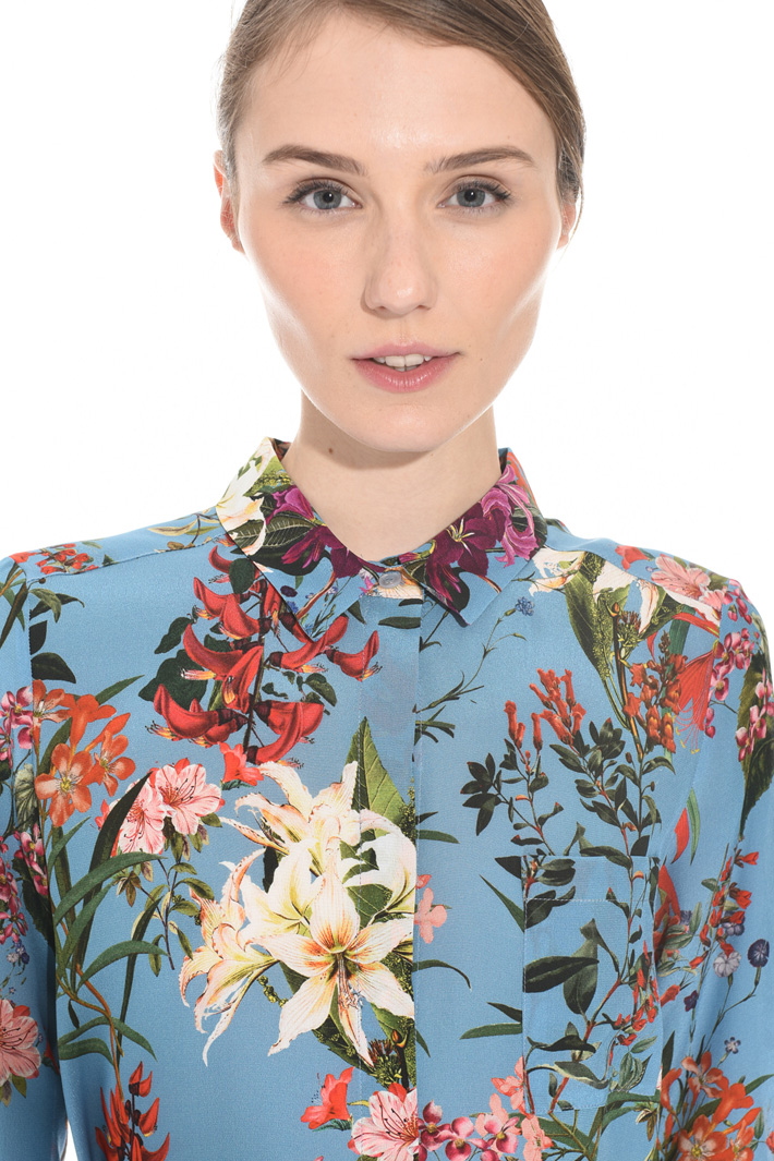 Belted silk dress Intrend Belted silk dress Intrend
