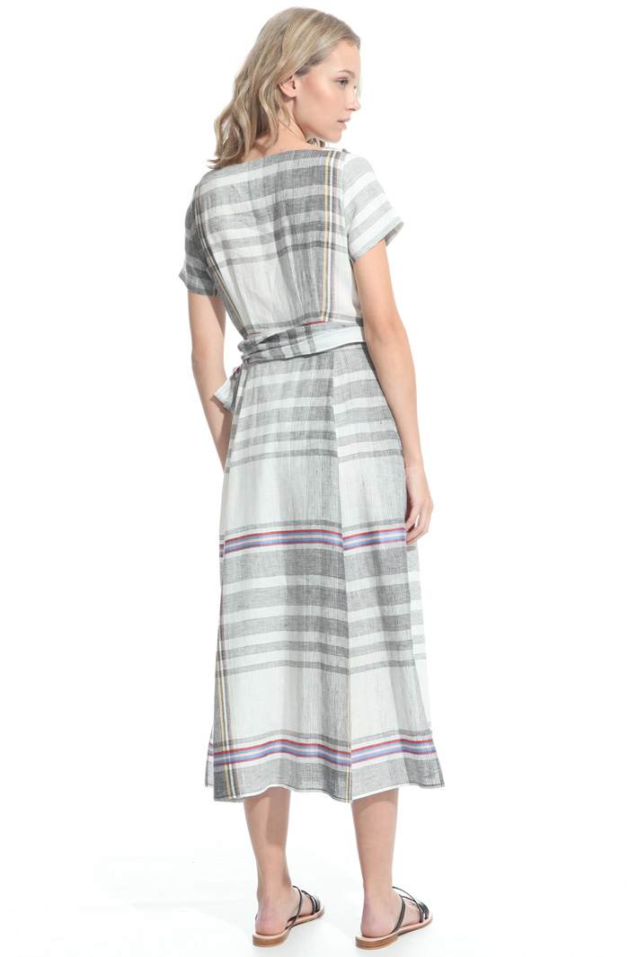 Checked wrap-up dress Intrend Checked wrap-up dress Intrend