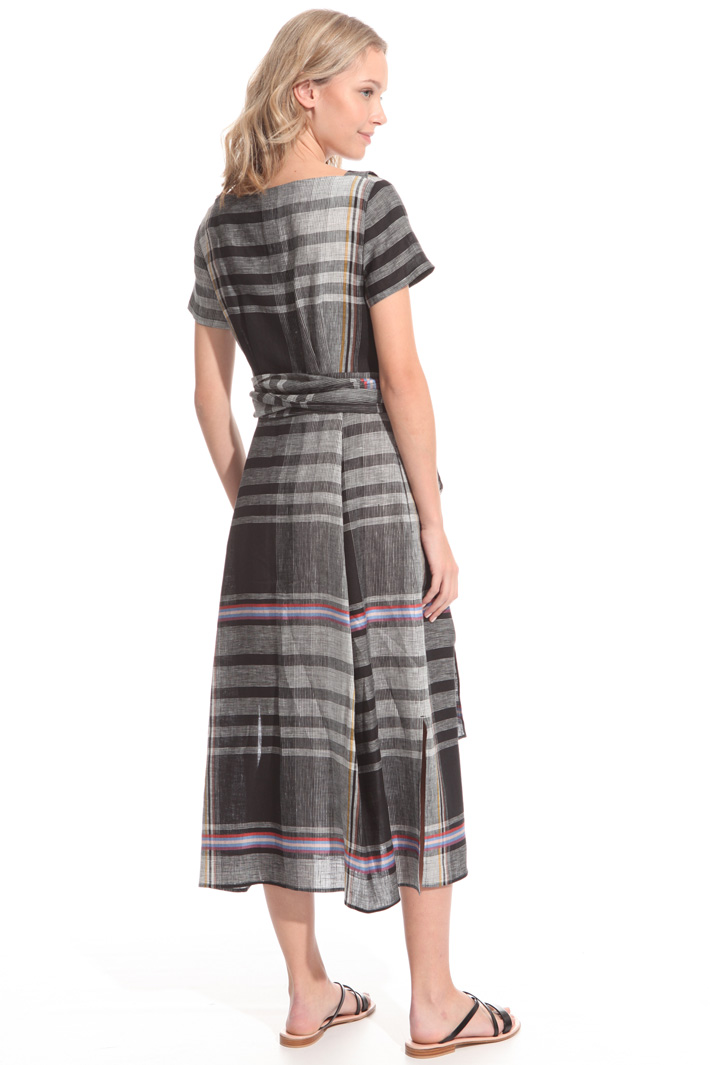 Checked wrap-up dress Intrend Checked wrap-up dress Intrend