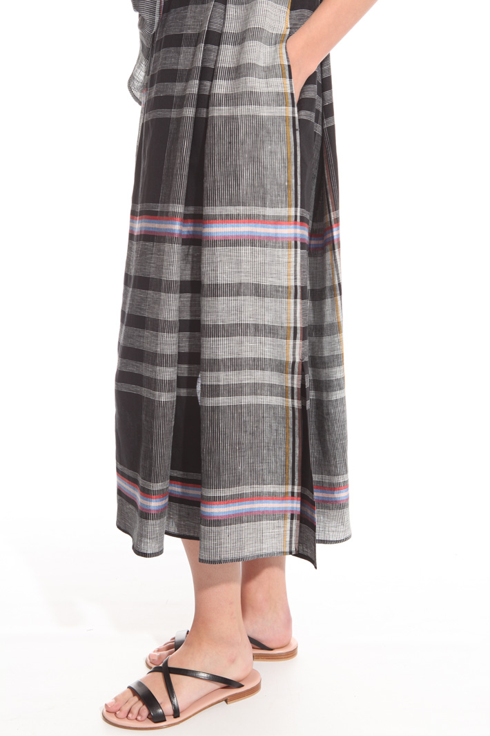 Checked wrap-up dress Intrend Checked wrap-up dress Intrend