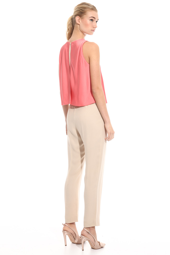 Georgette and satin jumpsuit Intrend Georgette and satin jumpsuit Intrend