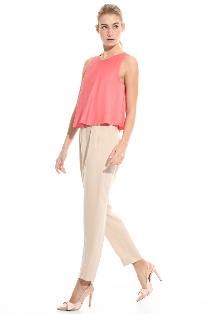 Georgette and satin jumpsuit Intrend Georgette and satin jumpsuit Intrend