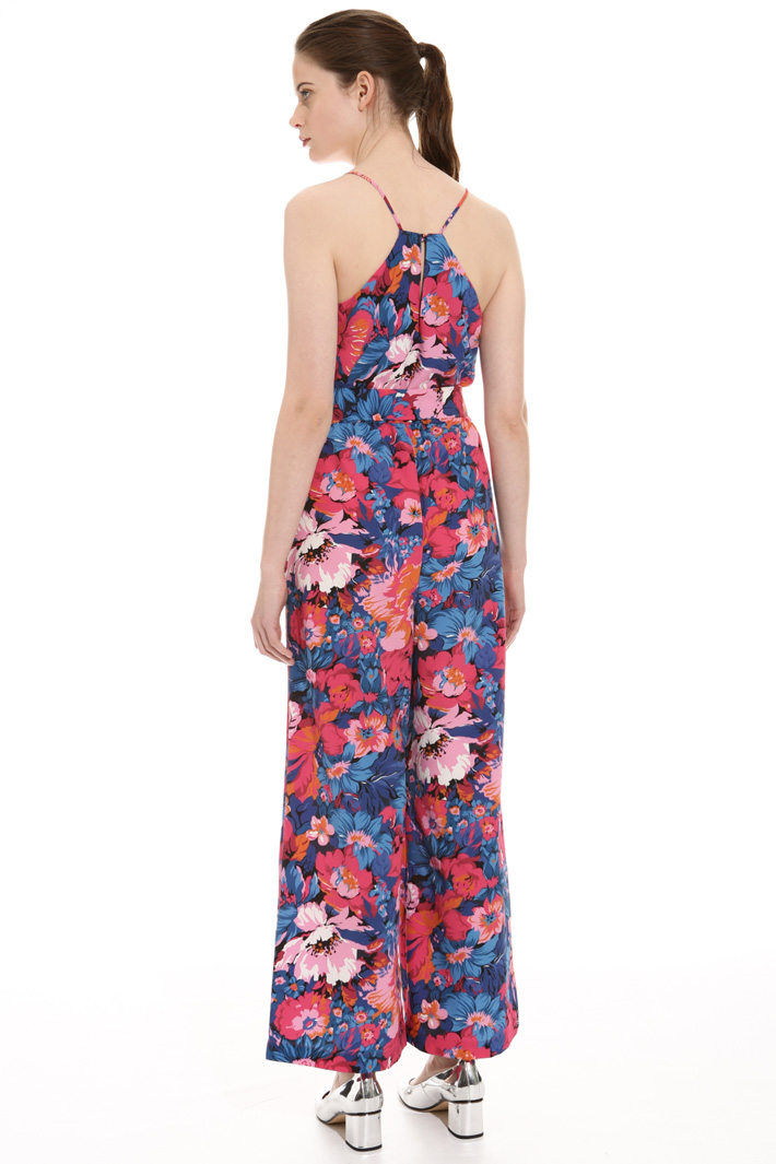 Tuta cropped in crepe stampata Intrend Tuta cropped in crepe stampata Intrend