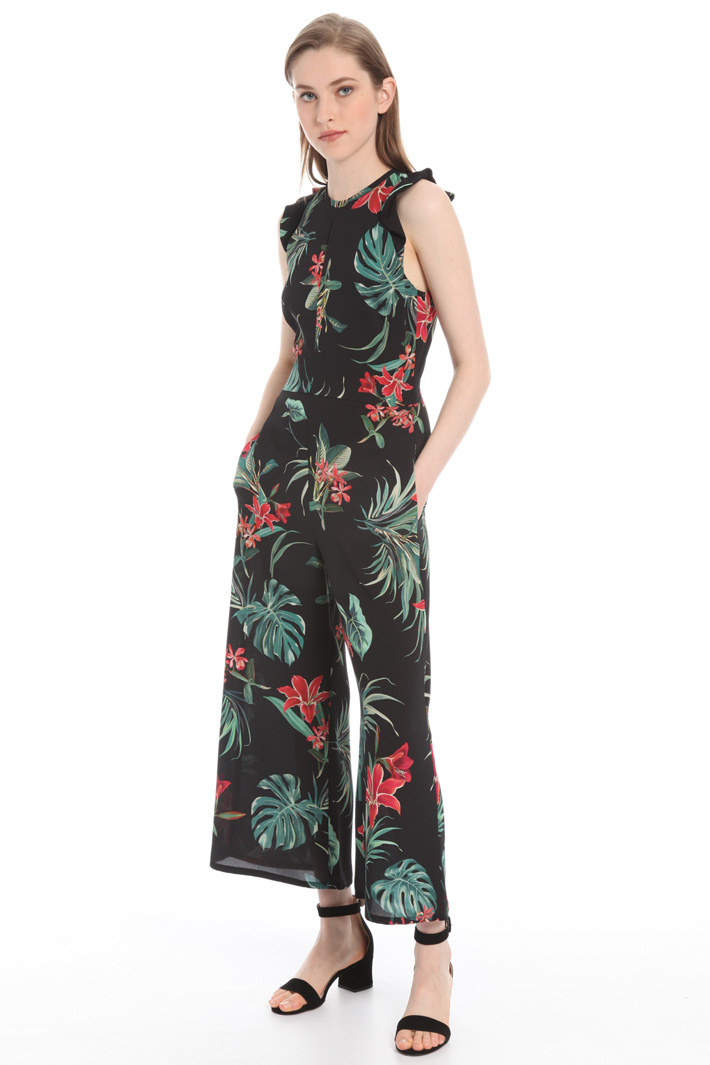 Printed crepe jumpsuit Intrend Printed crepe jumpsuit Intrend