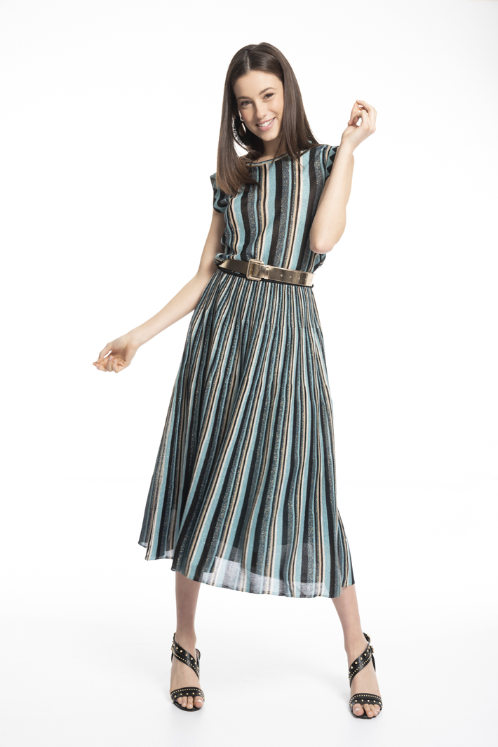 Lurex knit midi dress Intrend Lurex knit midi dress Intrend