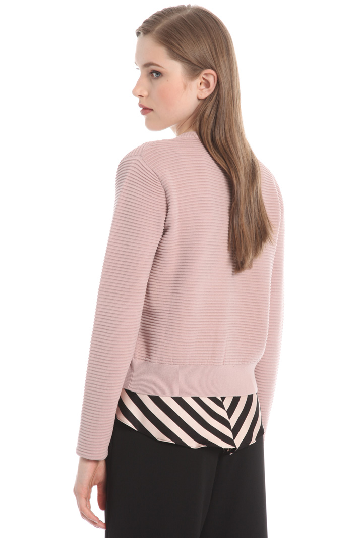 Viscose ribbed cardigan Intrend Viscose ribbed cardigan Intrend