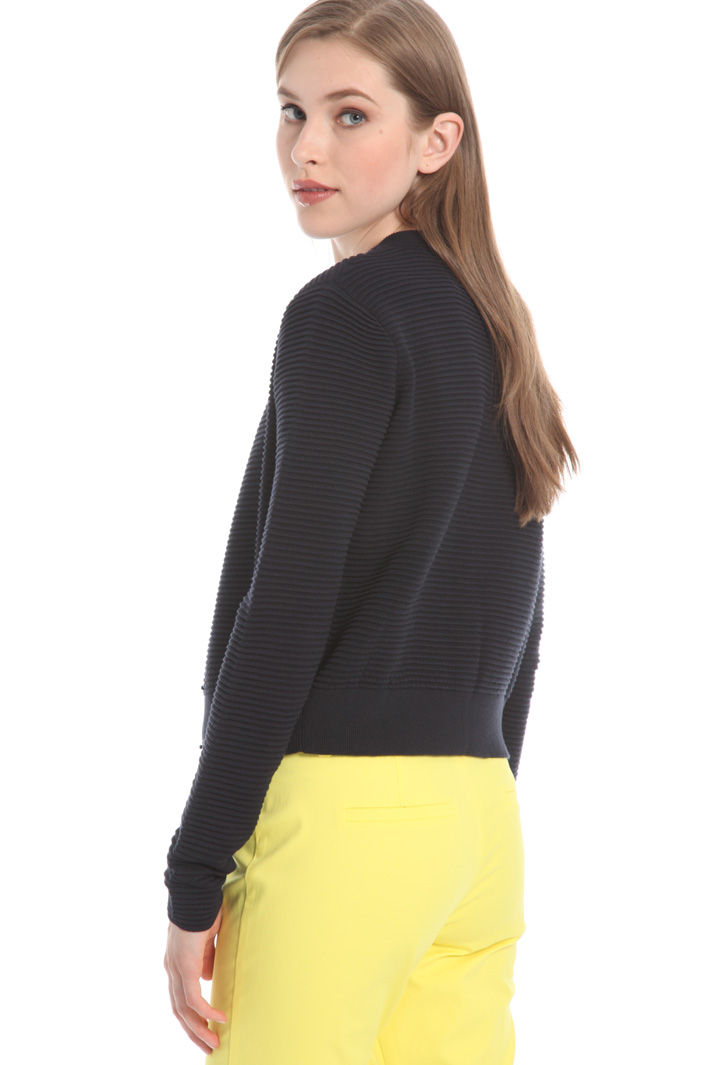 Viscose ribbed cardigan Intrend Viscose ribbed cardigan Intrend