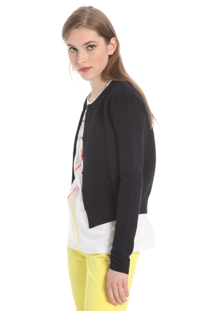 Viscose ribbed cardigan Intrend Viscose ribbed cardigan Intrend