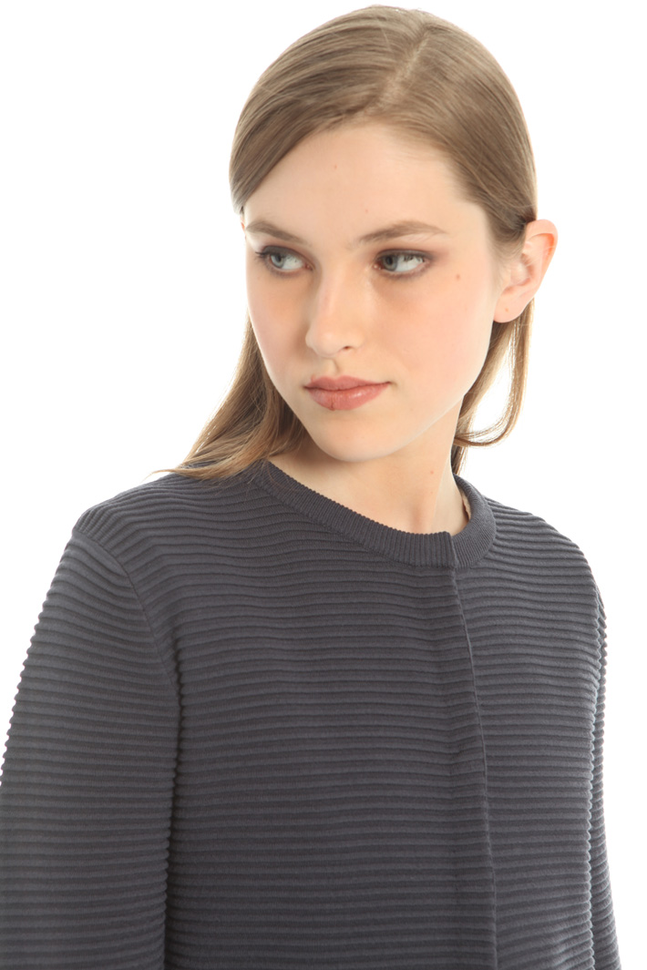 Viscose ribbed cardigan Intrend Viscose ribbed cardigan Intrend