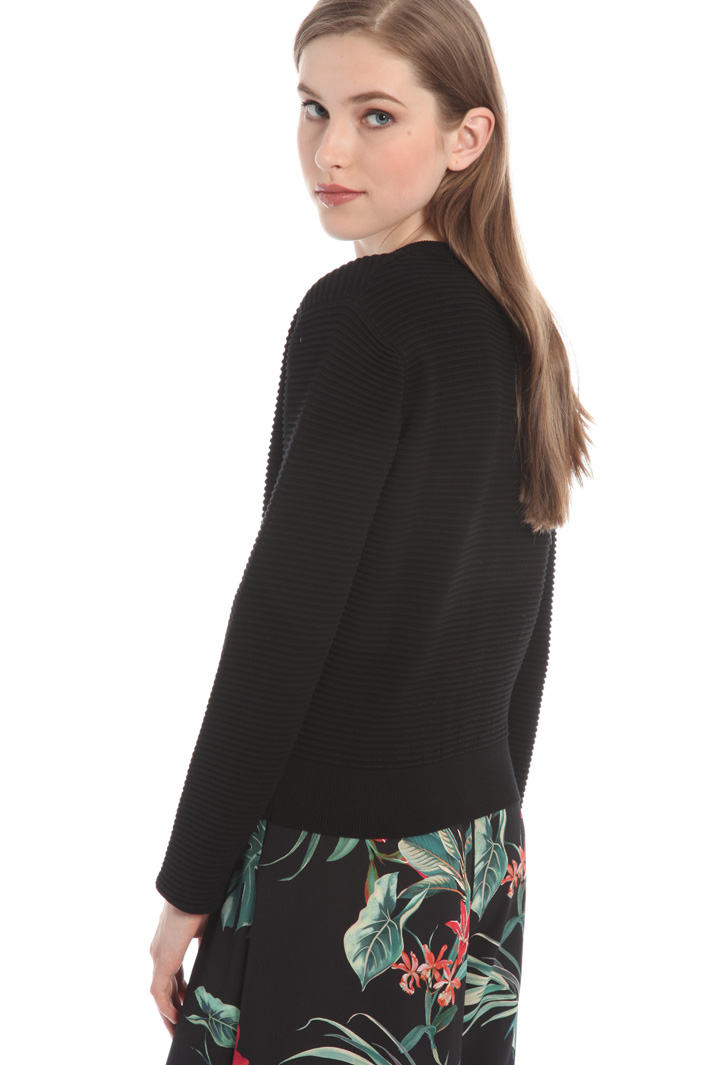 Viscose ribbed cardigan Intrend Viscose ribbed cardigan Intrend