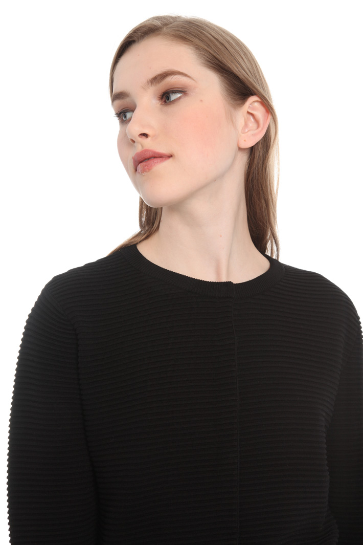 Viscose ribbed cardigan Intrend Viscose ribbed cardigan Intrend
