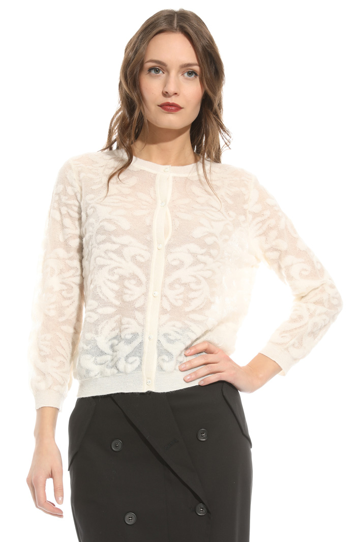 Mohair bouclé cardigan Intrend Mohair bouclé cardigan Intrend