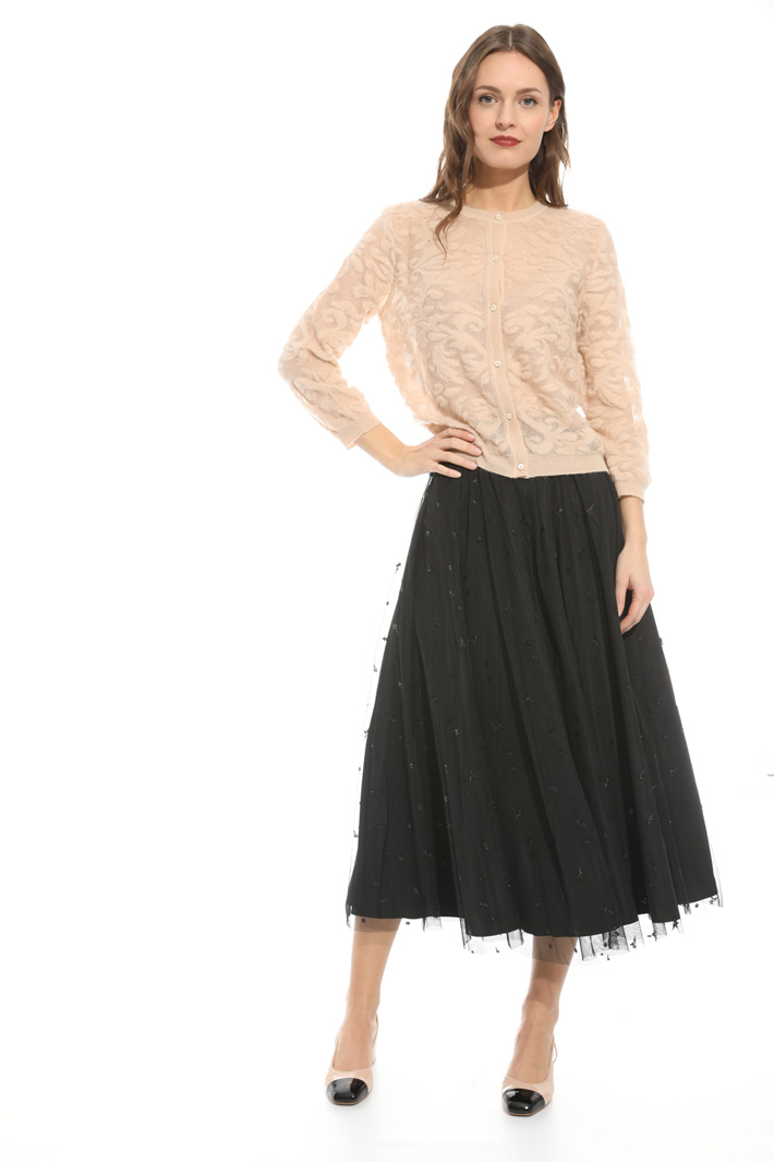 Mohair bouclé cardigan Intrend Mohair bouclé cardigan Intrend