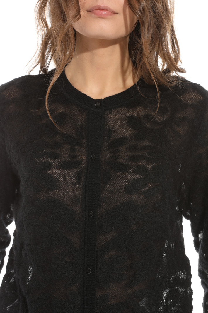 Mohair bouclé cardigan Intrend Mohair bouclé cardigan Intrend