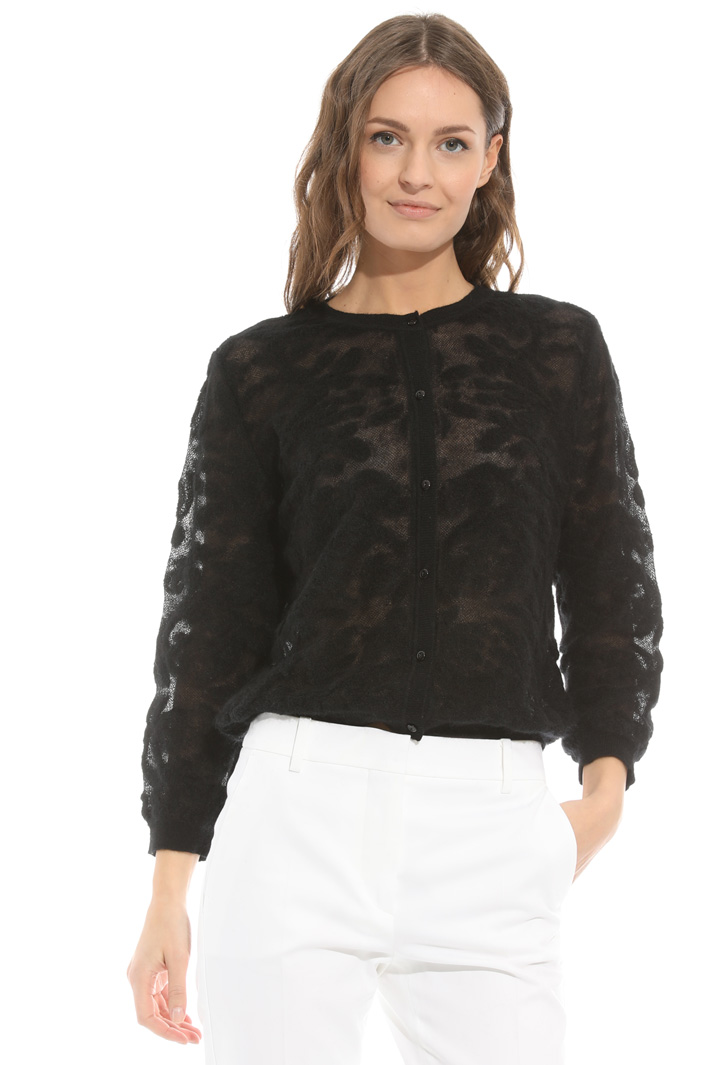 Mohair bouclé cardigan Intrend Mohair bouclé cardigan Intrend