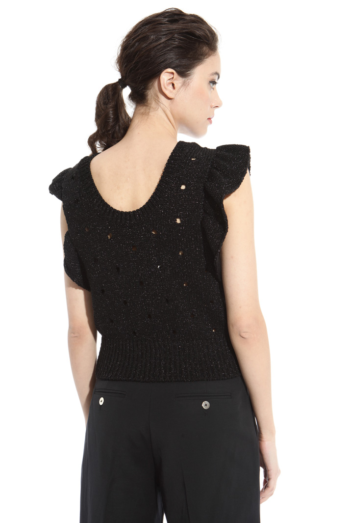 Knitted lurex gilet Intrend Knitted lurex gilet Intrend