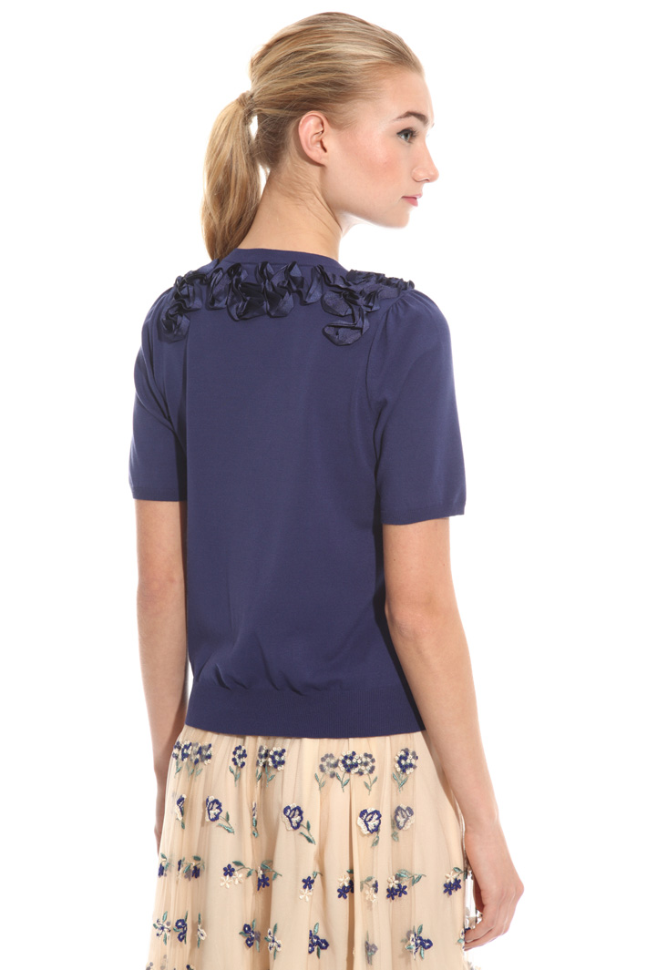 Maglia con ricamo gros grain Intrend Maglia con ricamo gros grain Intrend