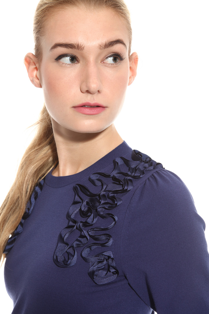 Maglia con ricamo gros grain Intrend Maglia con ricamo gros grain Intrend