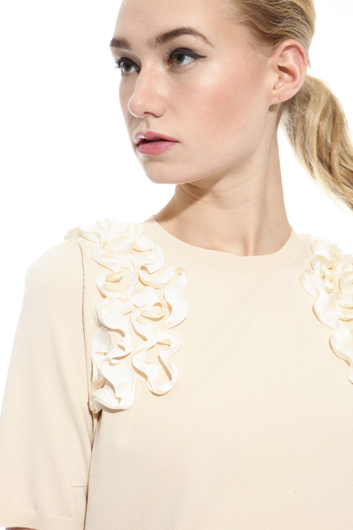 Maglia con ricamo gros grain Intrend Maglia con ricamo gros grain Intrend