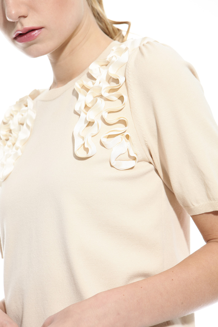 Maglia con ricamo gros grain Intrend Maglia con ricamo gros grain Intrend