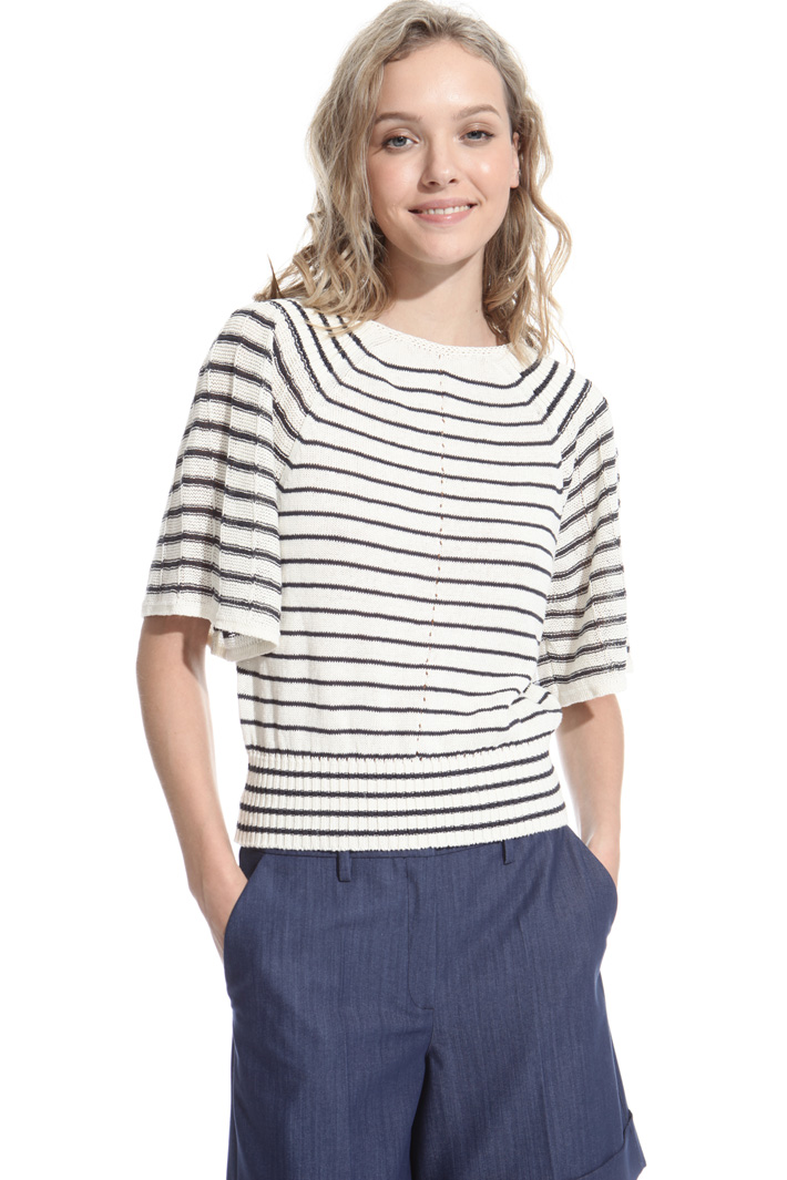Maglia in lino e cotone Intrend Maglia in lino e cotone Intrend