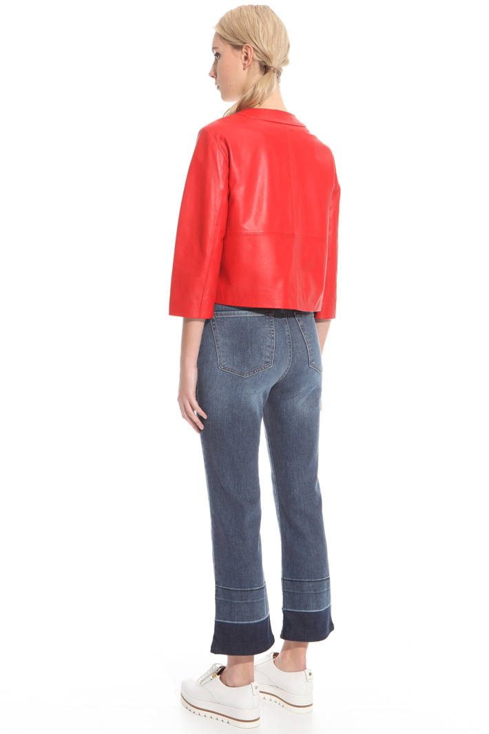 Giacca in pelle con ruches Intrend Giacca in pelle con ruches Intrend