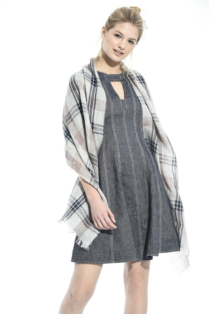 Linen canvas scarf Intrend Linen canvas scarf Intrend