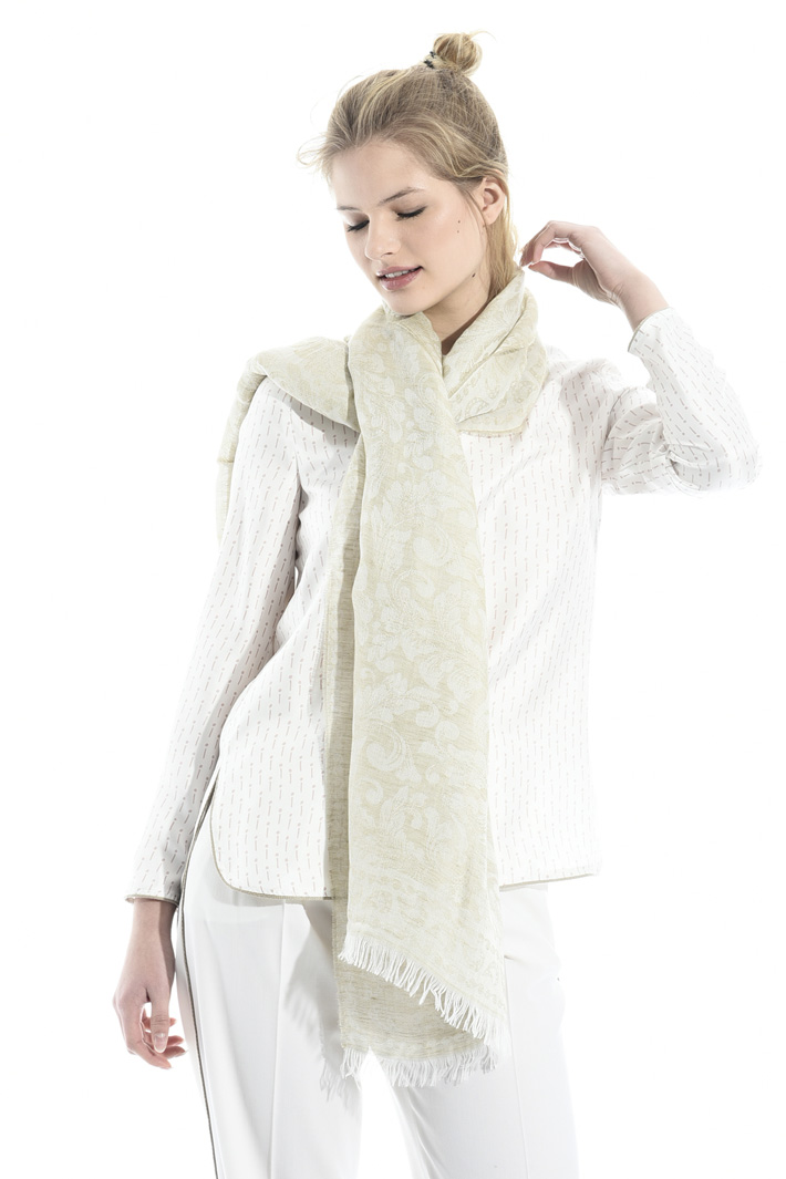 Sciarpa jacquard in misto lino Intrend Sciarpa jacquard in misto lino Intrend