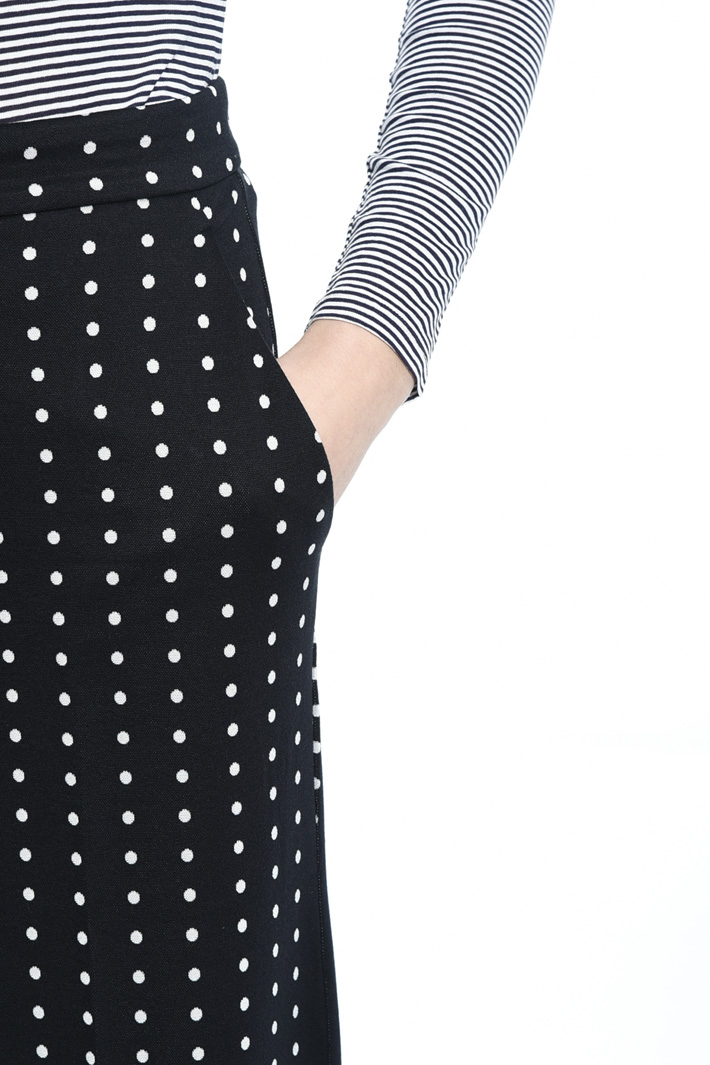 Pantalone in jersey jacquard Intrend Pantalone in jersey jacquard Intrend