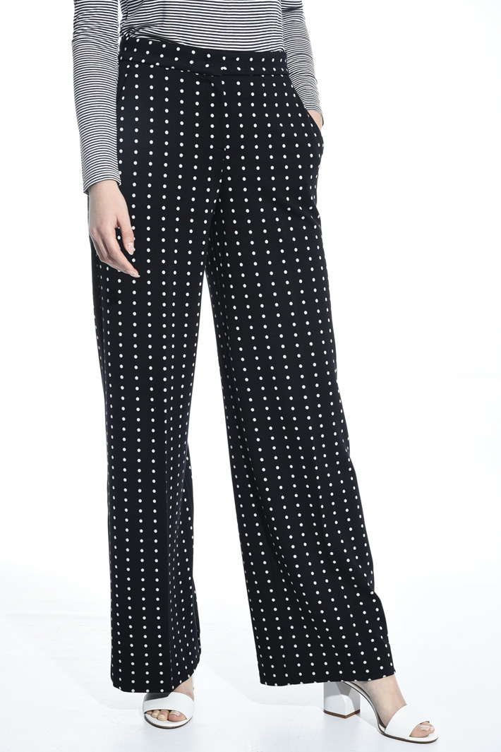 Pantalone in jersey jacquard Intrend Pantalone in jersey jacquard Intrend