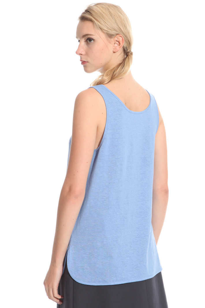 Linen blend tank top Intrend Linen blend tank top Intrend