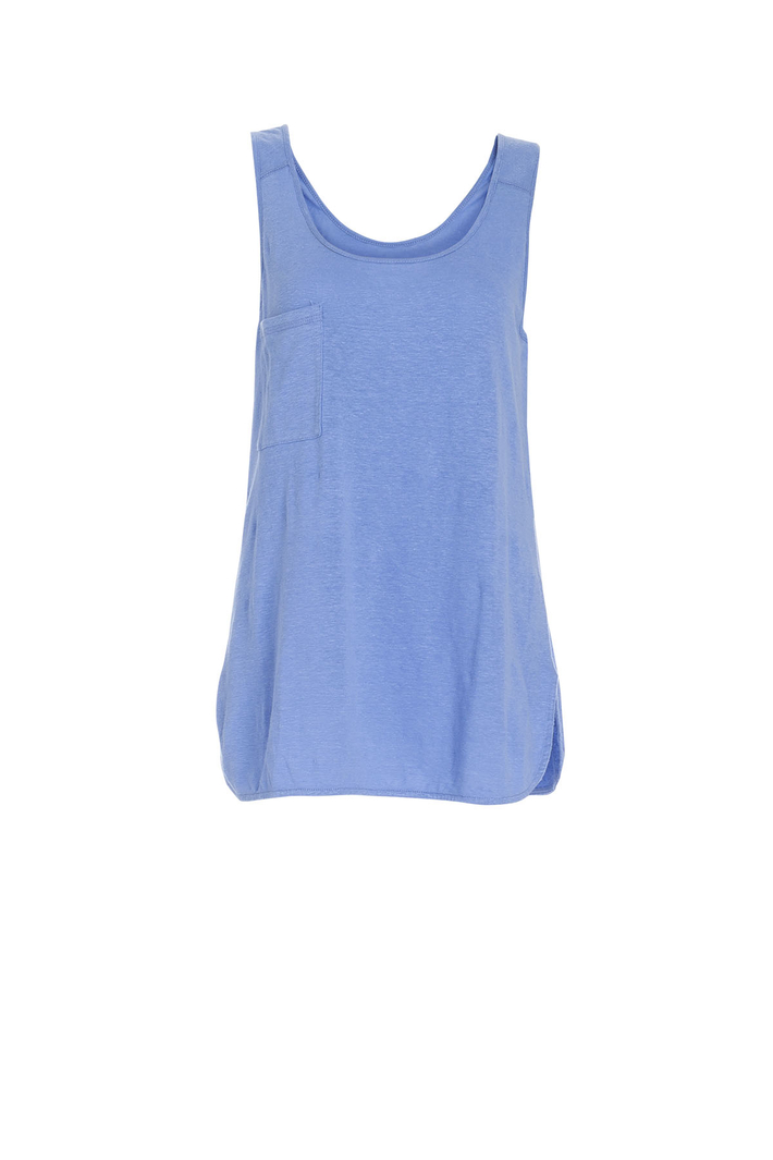 Linen blend tank top Intrend Linen blend tank top Intrend