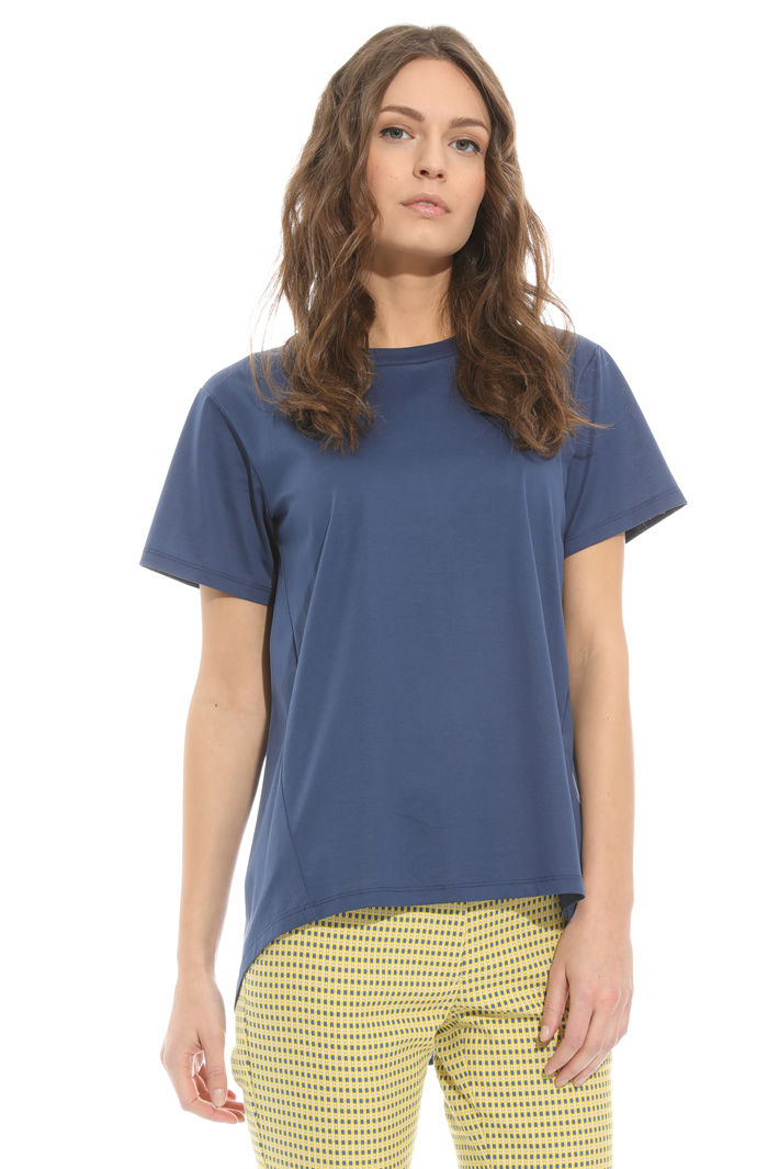 T-shirt in raso di cotone Intrend T-shirt in raso di cotone Intrend