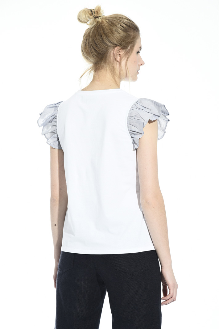 Frill cap sleeve top Intrend Frill cap sleeve top Intrend