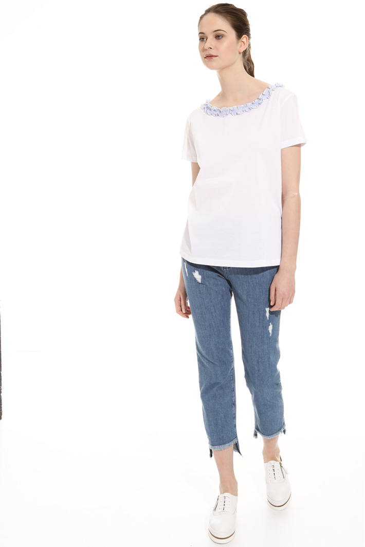 T-shirt con ruches Intrend T-shirt con ruches Intrend