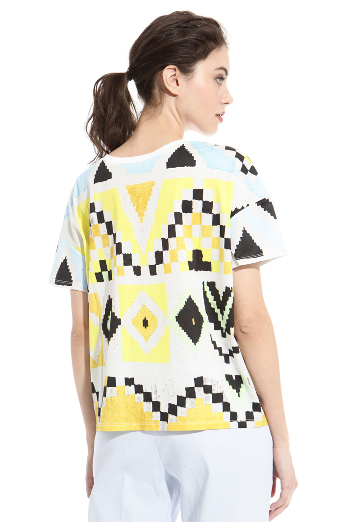 Printed boxy T-shirt Intrend Printed boxy T-shirt Intrend