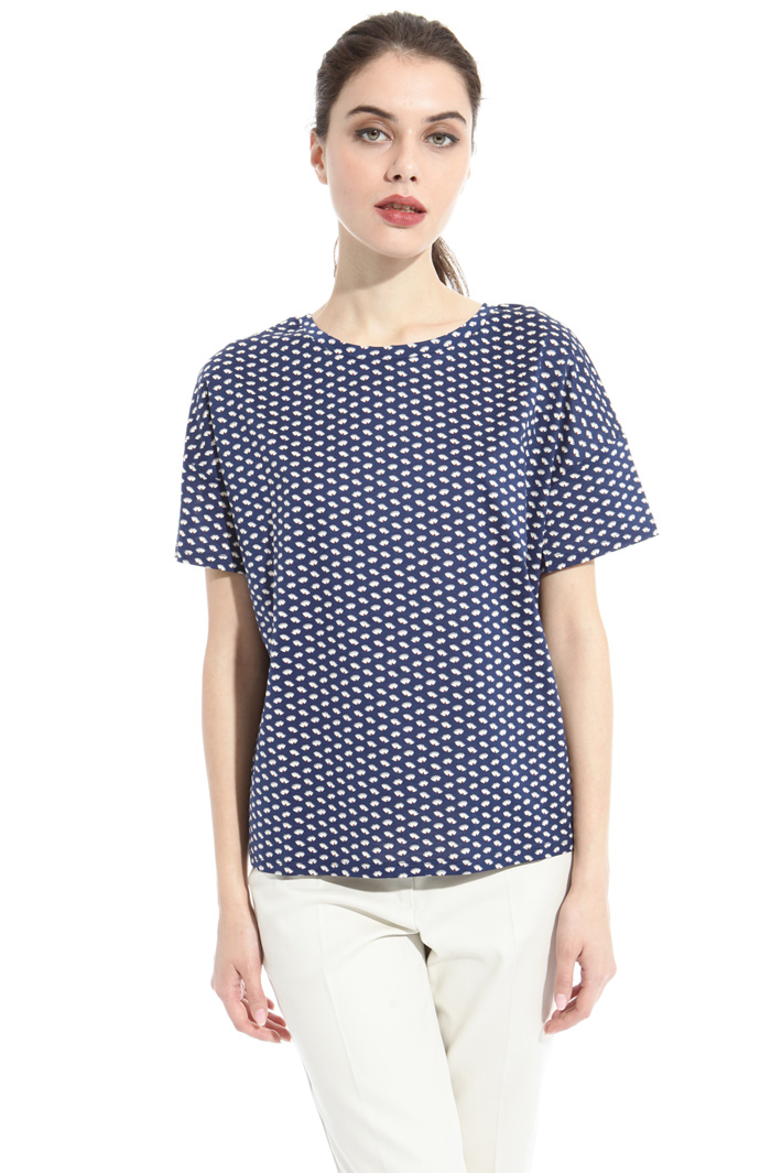 Printed boxy T-shirt Intrend Printed boxy T-shirt Intrend