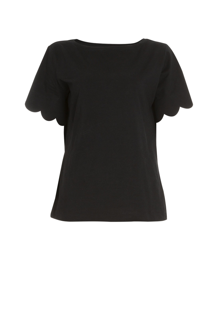 T-shirt con maniche smerlate Intrend T-shirt con maniche smerlate Intrend
