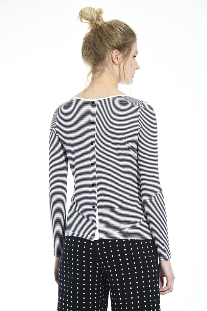 Striped jersey T-shirt Intrend Striped jersey T-shirt Intrend