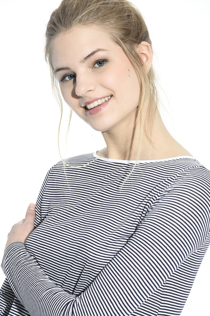 Striped jersey T-shirt Intrend Striped jersey T-shirt Intrend