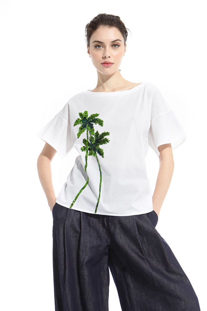 Top boxy con frange Intrend Top boxy con frange Intrend