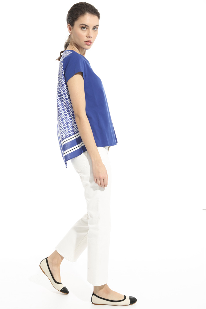 Printed panel T-shirt Intrend Printed panel T-shirt Intrend
