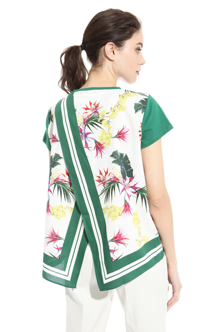 Printed panel T-shirt Intrend Printed panel T-shirt Intrend