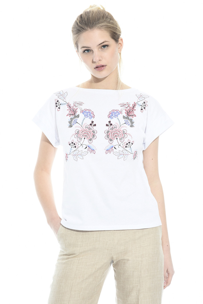 T-shirt in cotone con stampa Intrend T-shirt in cotone con stampa Intrend