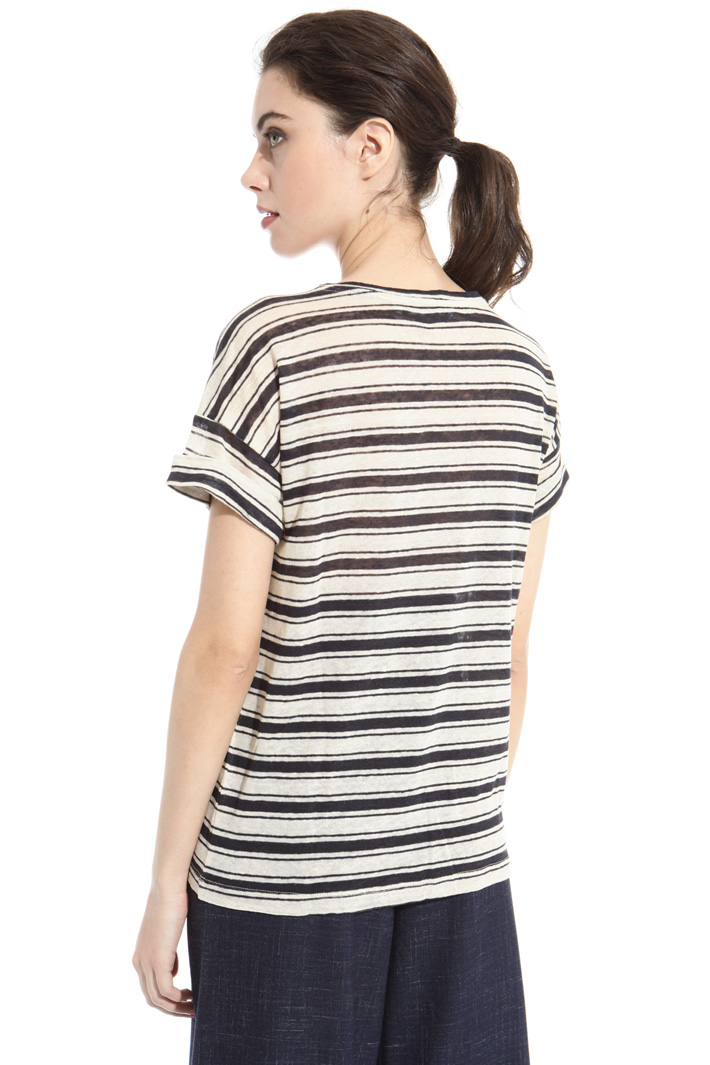 Linen jersey T-shirt Intrend Linen jersey T-shirt Intrend
