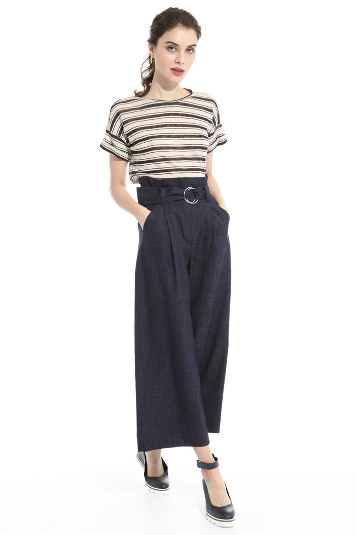 Linen jersey T-shirt Intrend Linen jersey T-shirt Intrend