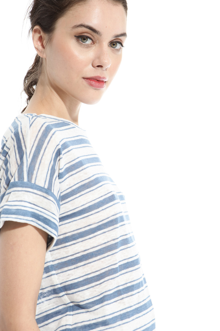 Linen jersey T-shirt Intrend Linen jersey T-shirt Intrend