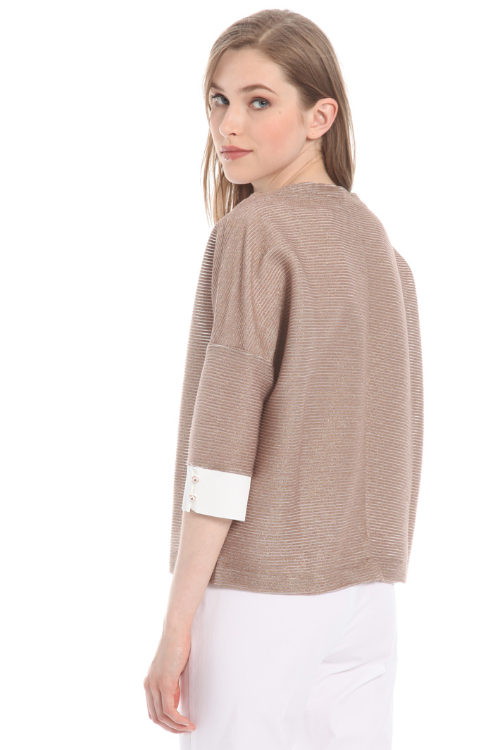 Crepe cuff sweater Intrend Crepe cuff sweater Intrend