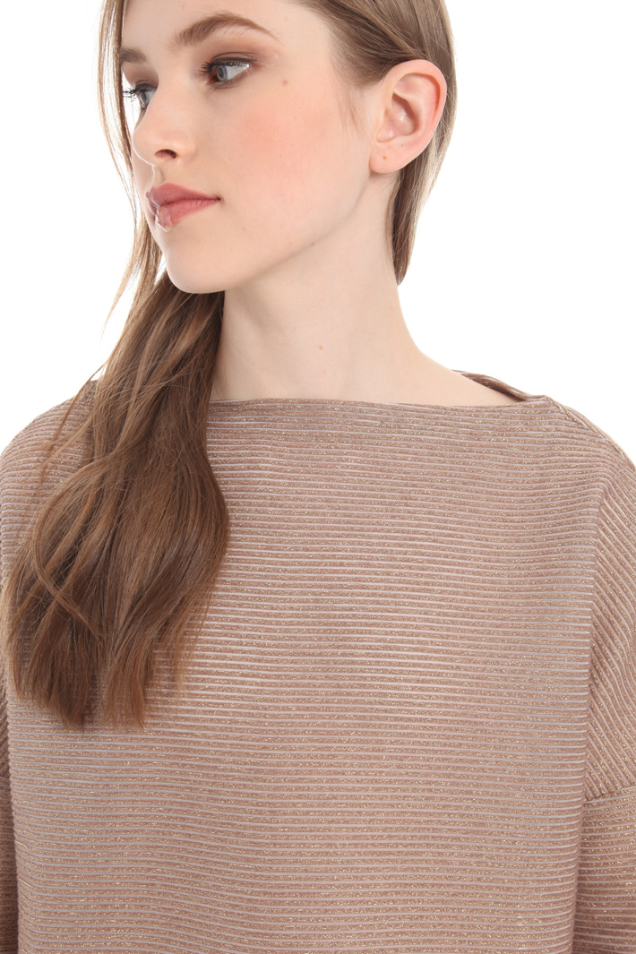 Crepe cuff sweater Intrend Crepe cuff sweater Intrend