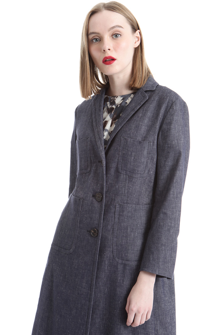 Denim-effect topcoat Intrend Denim-effect topcoat Intrend